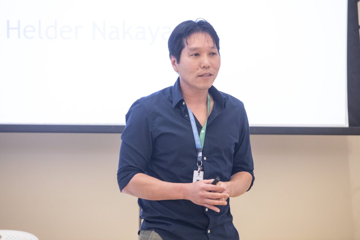 O biólogo Helder Nakaya, pesquisador do Einstein Hospital Israelita, em uma palestra recente